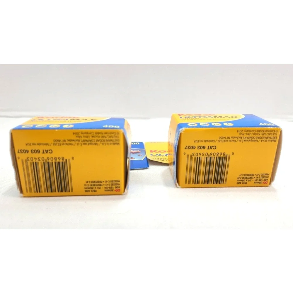 Lot(2) Kodak Ultramax 400 35mm Color Negative Film, 24 Exposure NIB expire 11/21